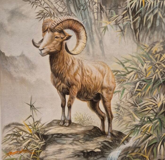 Goat Among the Bamboo